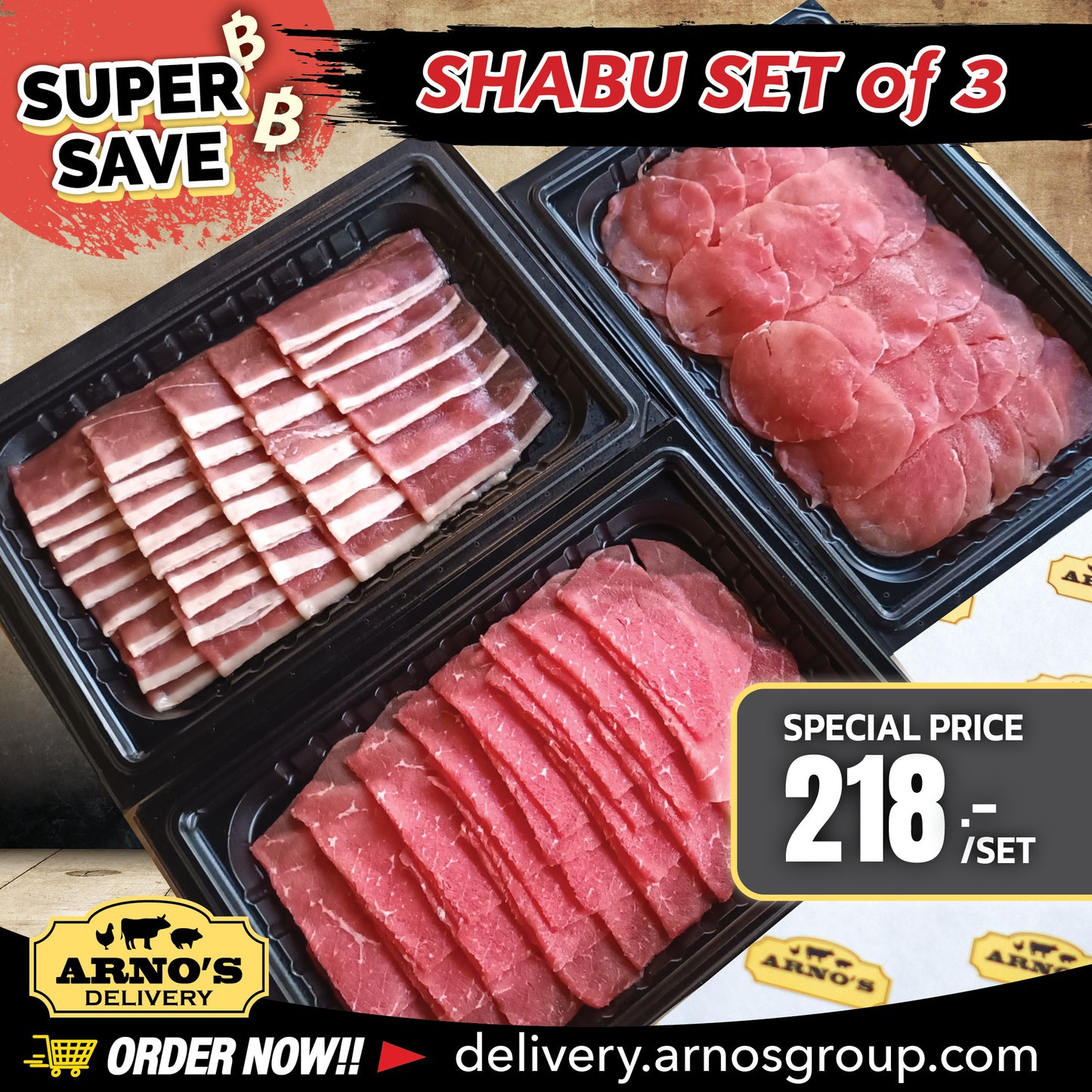 Shabu Shabu SET of 3